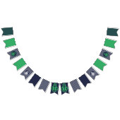 Drapeaux de Bunting Nautique Marine et Vert (Tout)