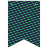 Drapeaux de Bunting Nautique Marine et Vert (Premier drapeau)