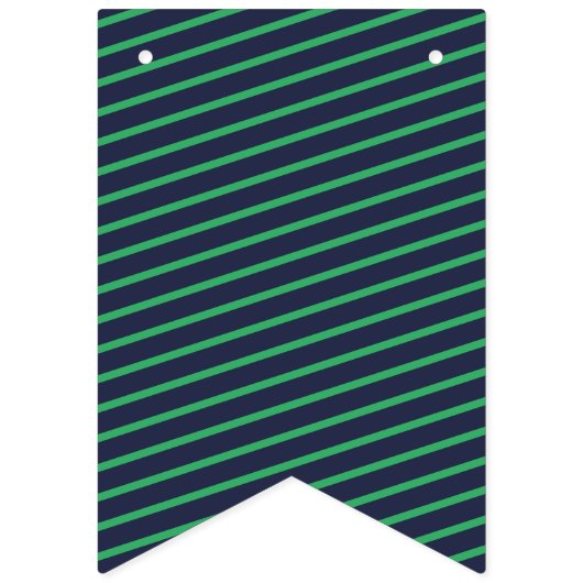 Drapeaux de Bunting Nautique Marine et Vert (Premier drapeau)