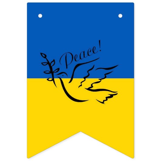 Drapeaux de Bunting PAIX ukrainiens (Premier drapeau)