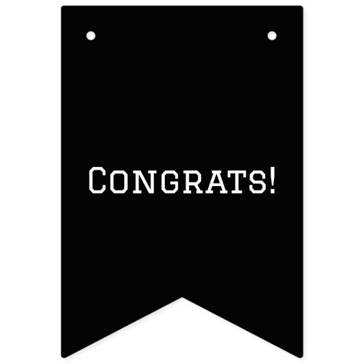 Drapeaux de Bunting Party de graduation (Deuxième drapeau)