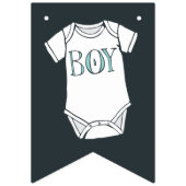 Drapeaux de Bunting Party de révélation de genre m (Troisième drapeau)