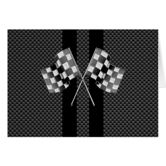 Drapeaux de course sur bandes de fibre de carbone (Devant horizontal)