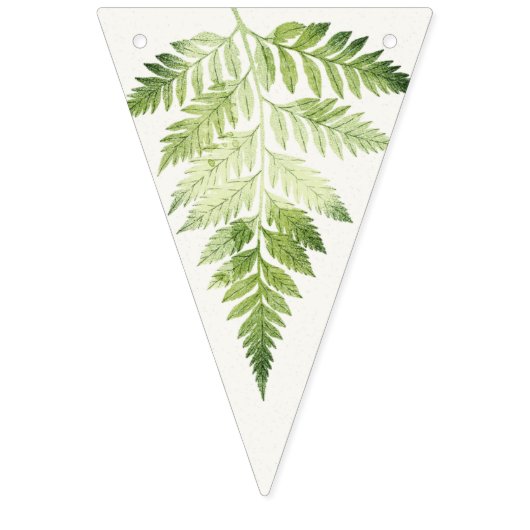 Drapeaux de décoration de fête de fougères vertes (Premier drapeau)