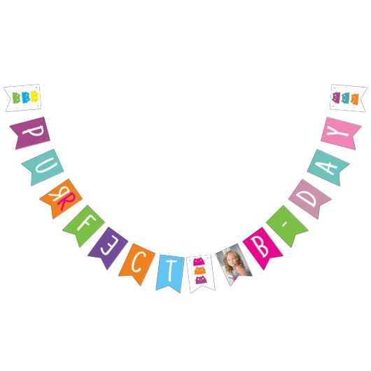 Drapeaux de fanions d'anniversaire photo (Tout)