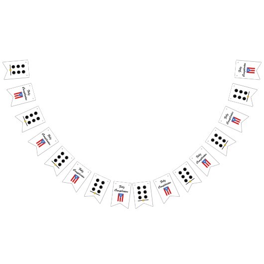 Drapeaux de fanions d'anniversaire sur le thème de (Tout)