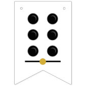 Drapeaux de fanions d'anniversaire sur le thème de (Premier drapeau)