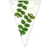 Drapeaux de fanions de date chic vert de mariage (Deuxième drapeau)