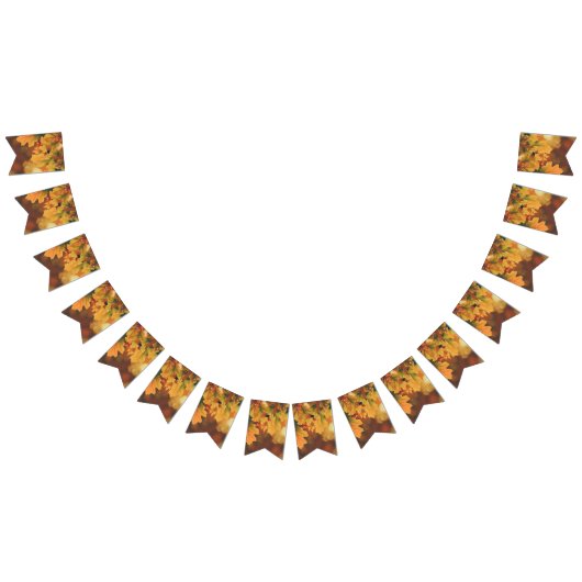 Drapeaux de fanions de fête rustique de feuilles d (Tout)