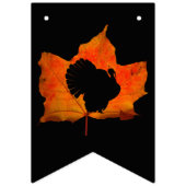 DRAPEAUX DE FÊTE DE THANKSGIVING NOIRS ET ORANGES (Deuxième drapeau)