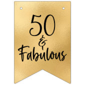 Drapeaux de fete or 50 et fabuleux (Deuxième drapeau)