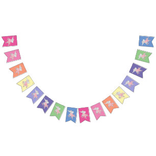 Drapeaux de guirlande arc-en-ciel éléphant Balleri
