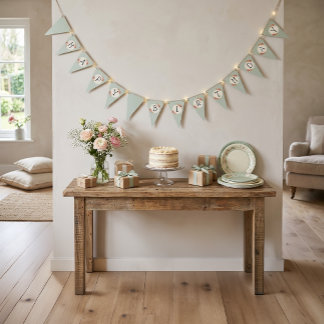 Drapeaux de guirlande de cadre de roses shabby chi