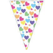 Drapeaux de guirlande de fête de coeurs d'amour ar (Troisième drapeau)