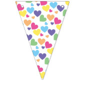 Drapeaux de guirlande de fête de coeurs d'amour ar (Deuxième drapeau)