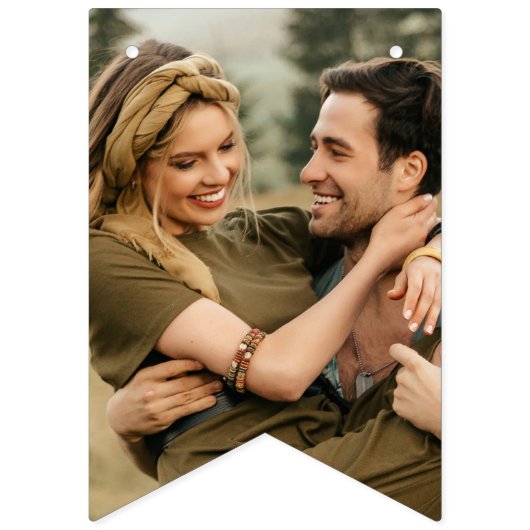 Drapeaux de guirlande de photos personnalisés élég (Deuxième drapeau)