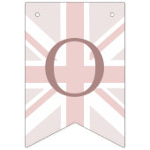 Drapeaux de guirlande Vive l'amour Union Jack rose (Deuxième drapeau)