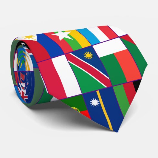 Drapeaux de la cravate mondiale (Roulé)