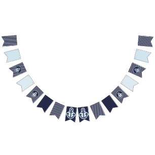 Drapeaux de largage marine et bleu pâle