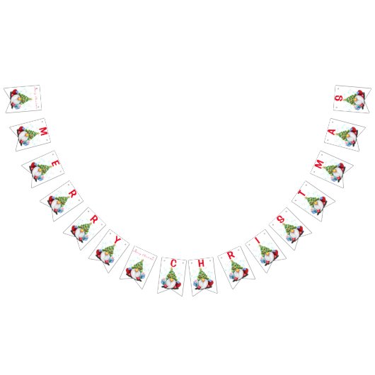 Drapeaux de Noël Gnomes avec cadeaux - Amusants (Tout)