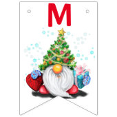 Drapeaux de Noël Gnomes avec cadeaux - Amusants (Deuxième drapeau)