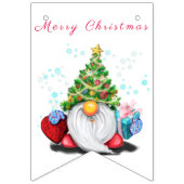 Drapeaux de Noël Gnomes avec cadeaux - Amusants (Premier drapeau)