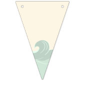 Drapeaux de plage et de vague pour l'anniversaire (Premier drapeau)