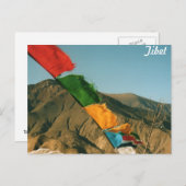 Drapeaux de prière carte postale (Devant / Derrière)