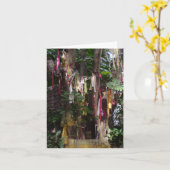 DRAPEAUX DE PRIÈRE SUR LE CARTE POUR NOTES D'ARBRE (Fleur jaune)