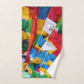Drapeaux de prière tibétains colorés - Tibet (Serviette à main)