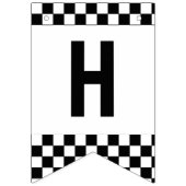 Drapeaux de voiture de course noir et blanc Joyeux (Deuxième drapeau)