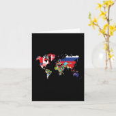 Drapeaux Des Pays Du Monde Carte Internationale (Fleur jaune)