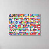 Drapeaux des pays du monde toile étirée Impression (Recto)