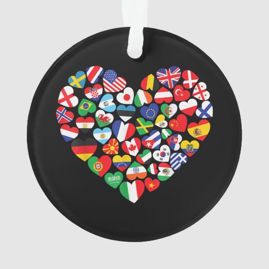 Drapeaux des pays du pavillon international (dos)