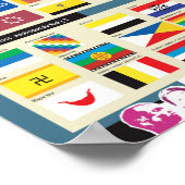 Drapeaux des peuples minoritaires du monde poster (Hoek)