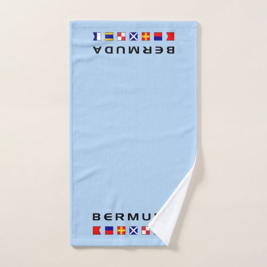 Drapeaux des signaux marins des Bermudes Couleur c (Serviette à main)