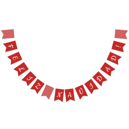 Drapeaux d'étamine de Feliz Navidad (Tout)