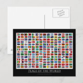Drapeaux du monde - Carte postale (Devant / Derrière)
