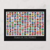 Drapeaux du monde - Carte postale (Devant)