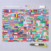 drapeaux du monde papier de soie (Artisanat)