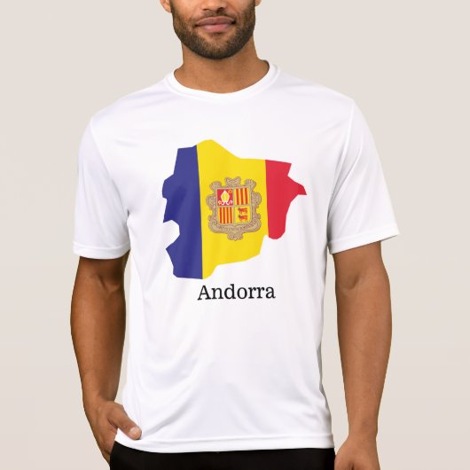 Drapeaux et pays Andorre T-shirt (Devant)