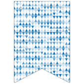 Drapeaux Motif triangle bleu - Décor moderne (Deuxième drapeau)