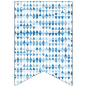 Drapeaux Motif triangle bleu - Décor moderne (Premier drapeau)