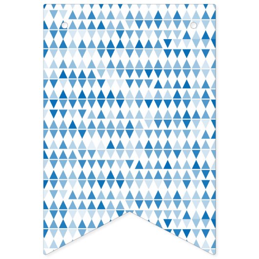 Drapeaux Motif triangle bleu - Décor moderne (Troisième drapeau)