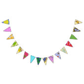 Drapeaux multicolores pour guirlande (Tout)