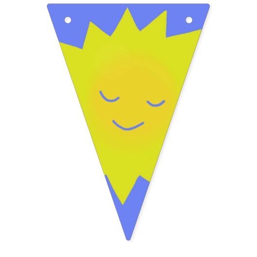 Drapeaux multicolores pour guirlande (Premier drapeau)