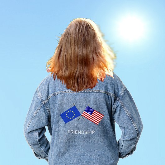 Drapeaux personnalisés d'Europe et des États-Unis