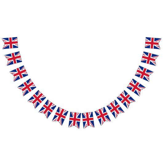 Drapeaux Union Jack, Bandeau de Bunting / Royaume- (Tout)