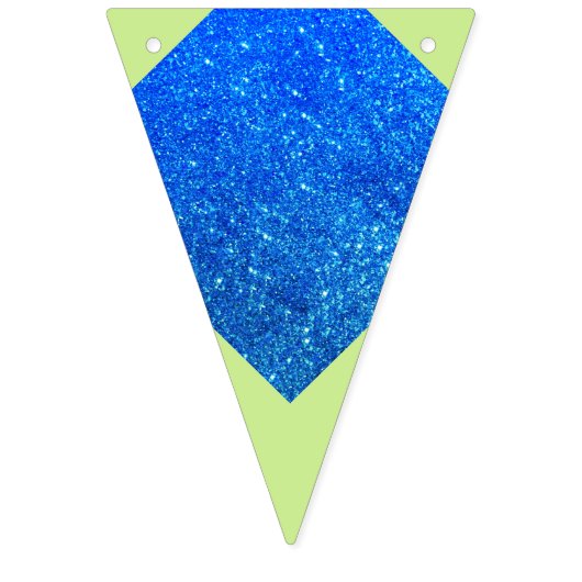 Drapeaux verts et bleus d'étamine de joyeux (Premier drapeau)