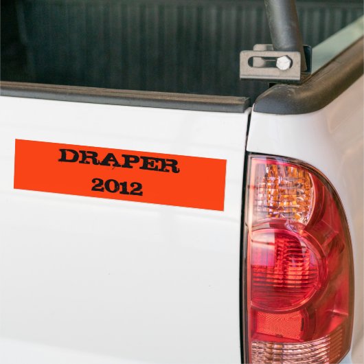DRAPER 2012 BUMPERSTICKER (Op Truck)